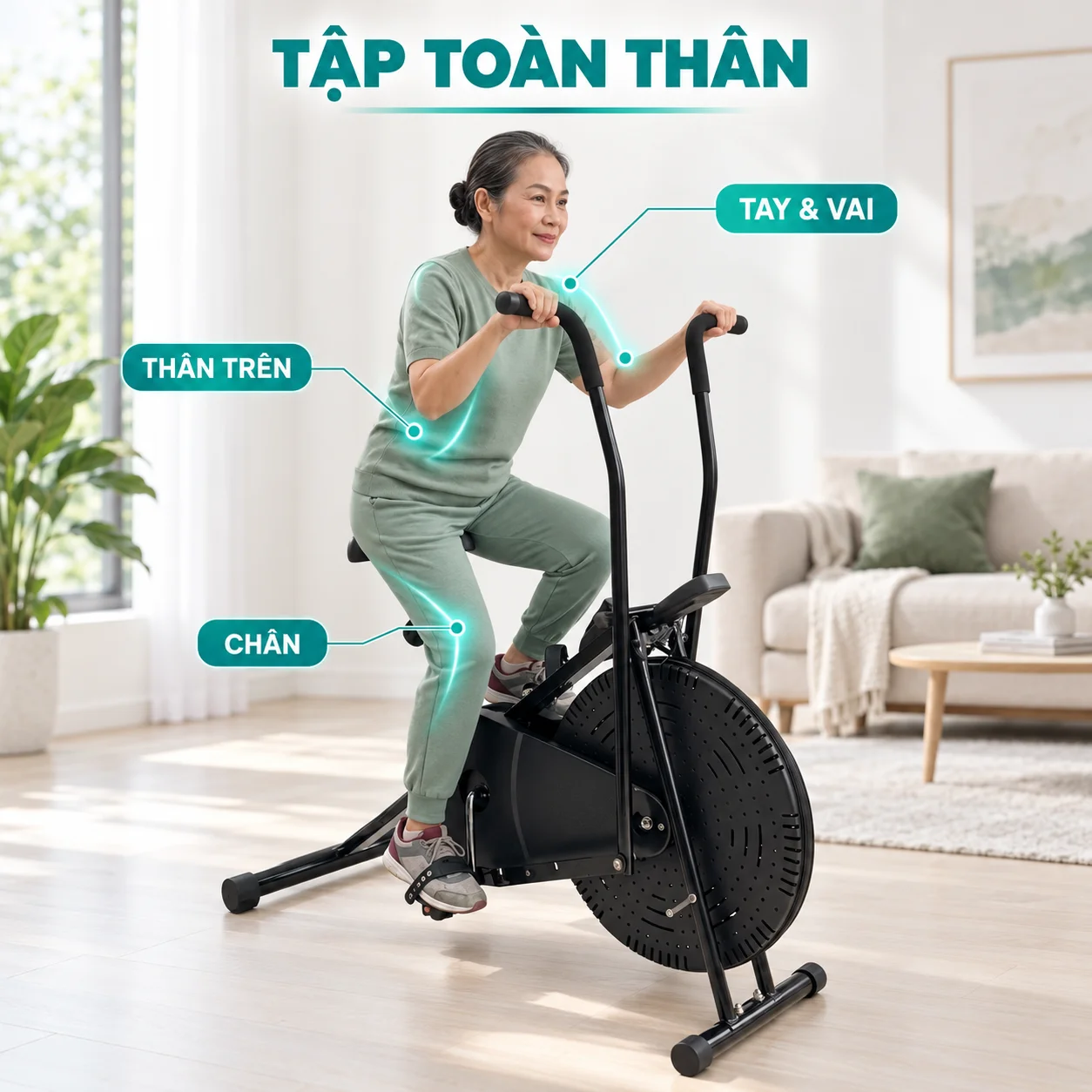 PowerRide X7 tập toàn thân tay chân liên hoàn