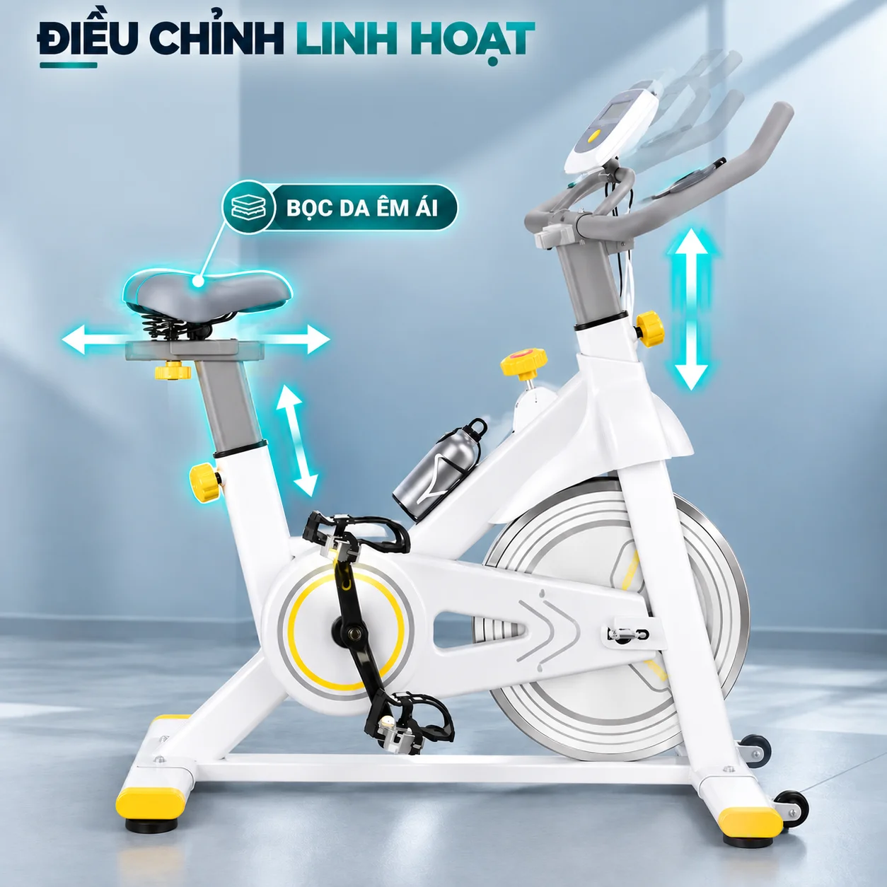 Yên và tay lái điều chỉnh PowerRide X8