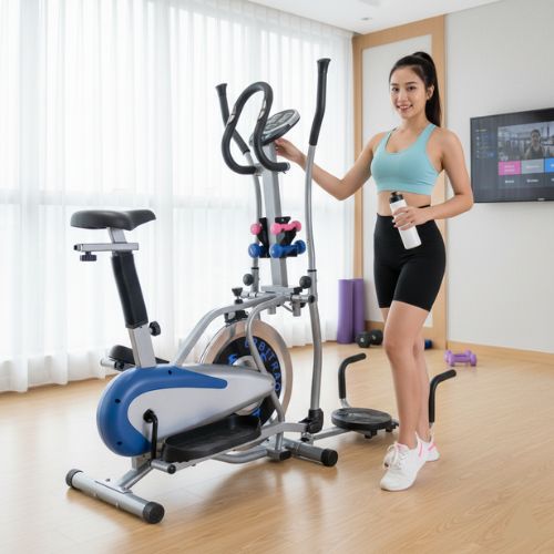 xe đạp tập thể dục elip cử động toàn thân jy 8401b, qm 2201