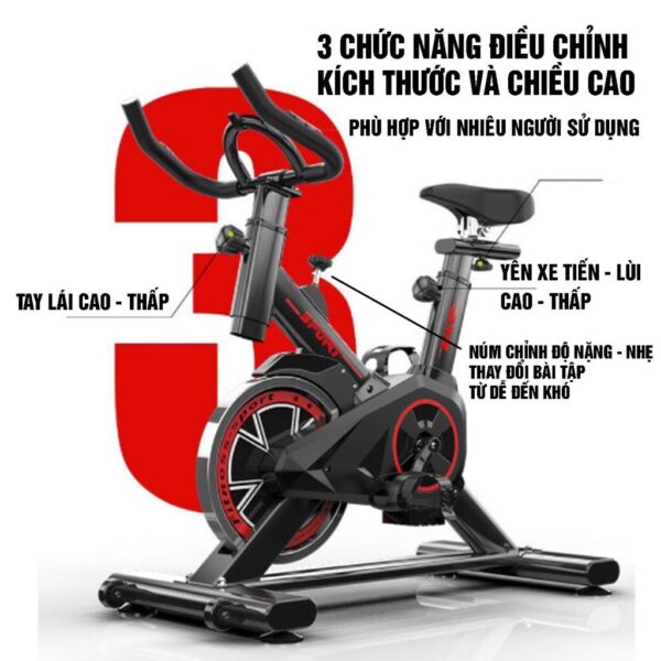xe đạp tập thể dục sport gh q7, xe đạp thể dục tại nhà
